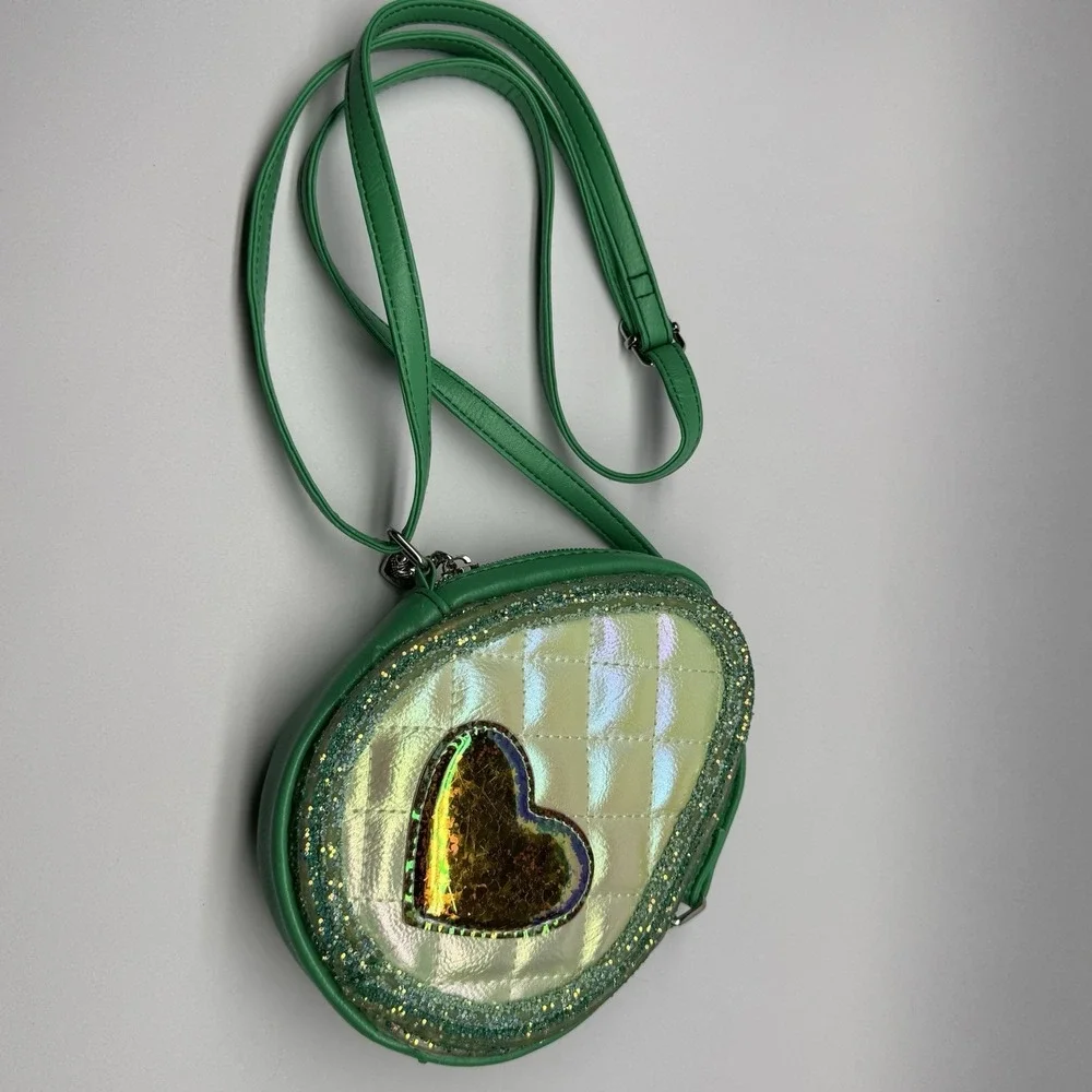 Girls Glitter Avocado Crossbody Bag‎